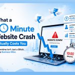 10 minute website crash showing business downtime and lost revenue